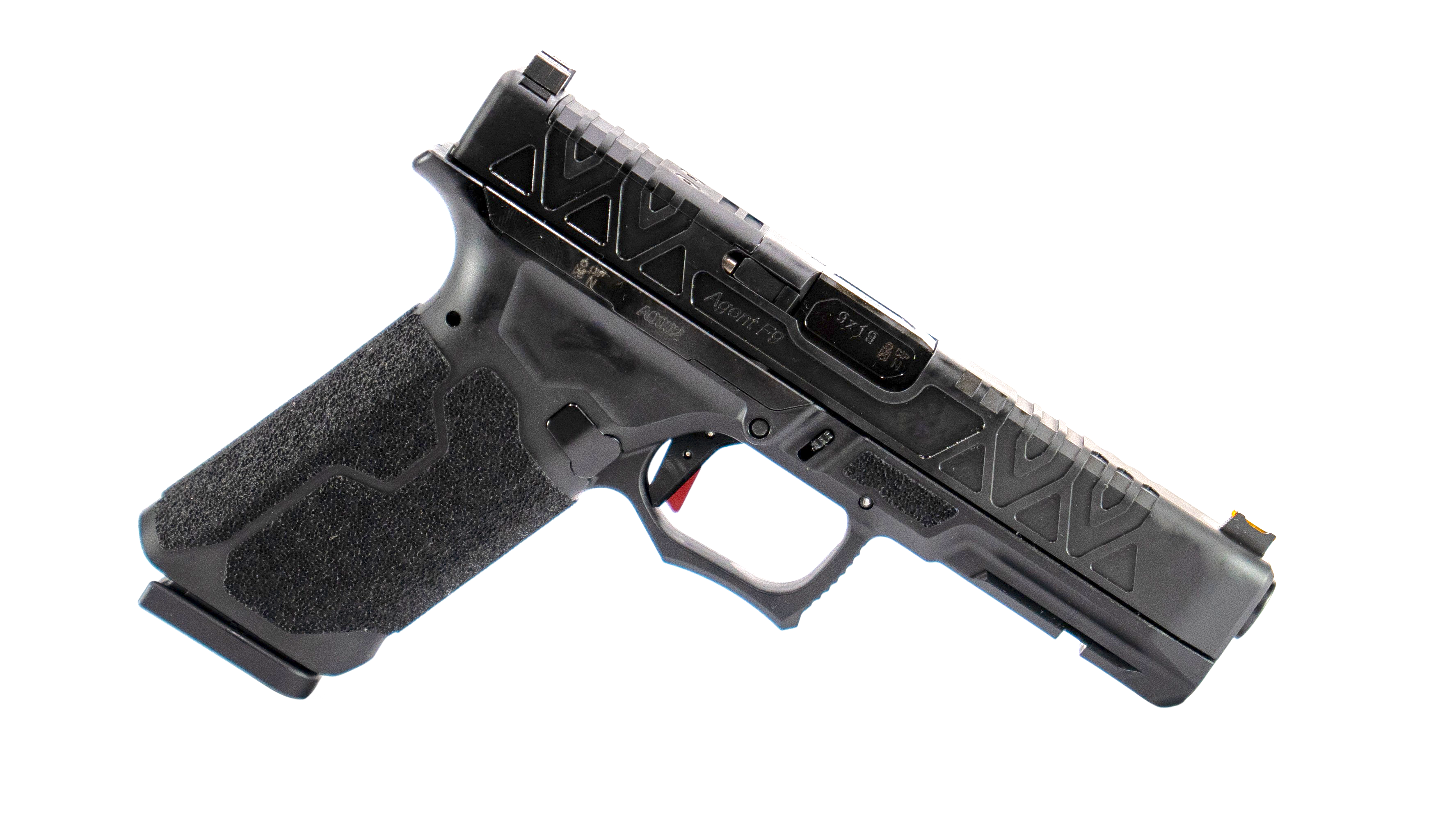 AGENT-9 LUGER-FULL SIZE-BLACK POLYMER-4,5” BARREL-STANDARD